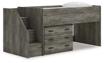 Frandern Loft Bed with Drawer Storage - Discount Furniture World (Burlington,NC)