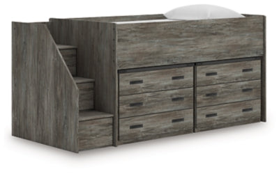 Frandern Loft Bed with Drawer Storage - Discount Furniture World (Burlington,NC)