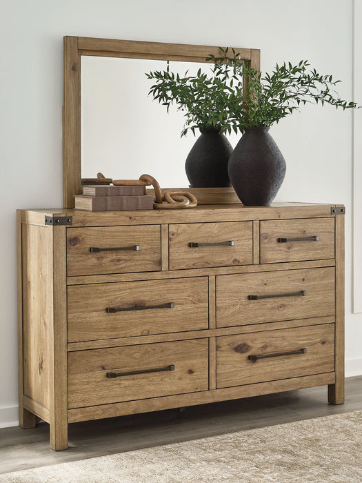 Ridgester Dresser and Mirror - Discount Furniture World (Burlington,NC)