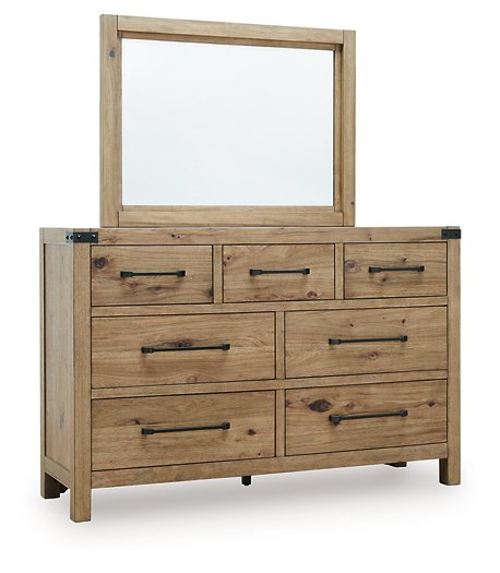 Ridgester Dresser and Mirror - Discount Furniture World (Burlington,NC)