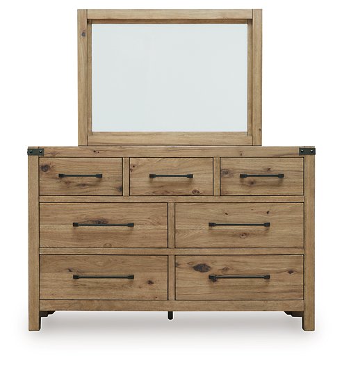 Ridgester Dresser and Mirror - Discount Furniture World (Burlington,NC)