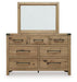 Ridgester Dresser and Mirror - Discount Furniture World (Burlington,NC)