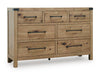 Ridgester Dresser and Mirror - Discount Furniture World (Burlington,NC)