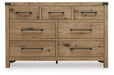 Ridgester Dresser and Mirror - Discount Furniture World (Burlington,NC)