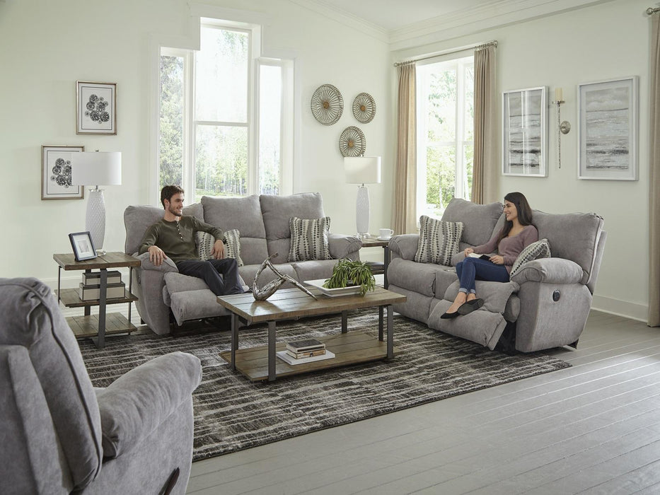 Catnapper Furniture Sadler Lay Flat Reclining Sofa with DDT in Mica