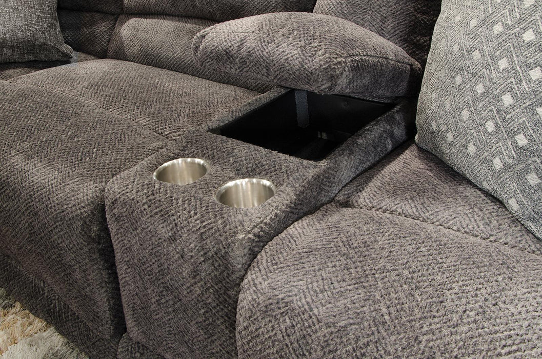 Catnapper Furniture Burbank 6pc Sectional in Smoke