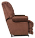 Catnapper Malone Power Lay Flat Recliner with Extended Ottoman in Merlot - Discount Furniture World (Burlington,NC)