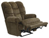 Catnapper Malone Power Lay Flat Recliner with Extended Ottoman in Truffle - Discount Furniture World (Burlington,NC)