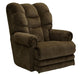 Catnapper Malone Lay Flat Recliner with Extended Ottoman in Truffle - Discount Furniture World (Burlington,NC)