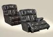 Catnapper Victor Chaise Rocker Recliner in Chocolate - Discount Furniture World (Burlington,NC)