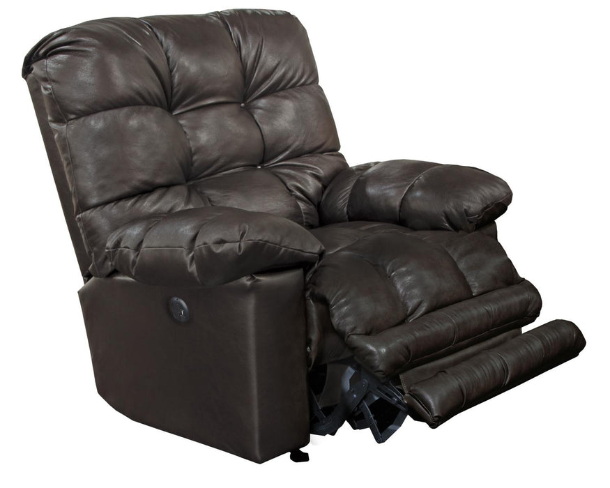 Catnapper Piazza Power Lay Flat Recliner in Chocolate 64776-7