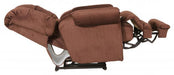 Catnapper Malone Lay Flat Recliner with Extended Ottoman in Merlot - Discount Furniture World (Burlington,NC)