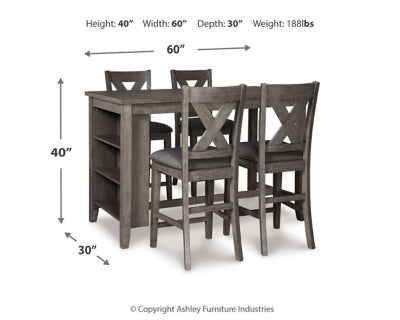Caitbrook Counter Height Dining Package - Discount Furniture World (Burlington,NC)
