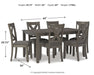 Caitbrook Dining Table and Chairs (Set of 7) - Discount Furniture World (Burlington,NC)