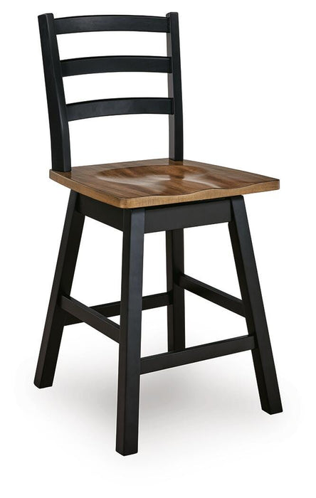 Wildenauer Counter Height Swivel Barstool - Discount Furniture World (Burlington,NC)
