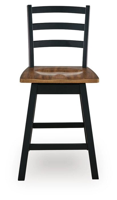 Wildenauer Counter Height Swivel Barstool - Discount Furniture World (Burlington,NC)