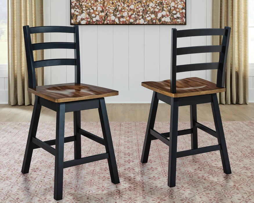 Wildenauer Counter Height Swivel Barstool - Discount Furniture World (Burlington,NC)