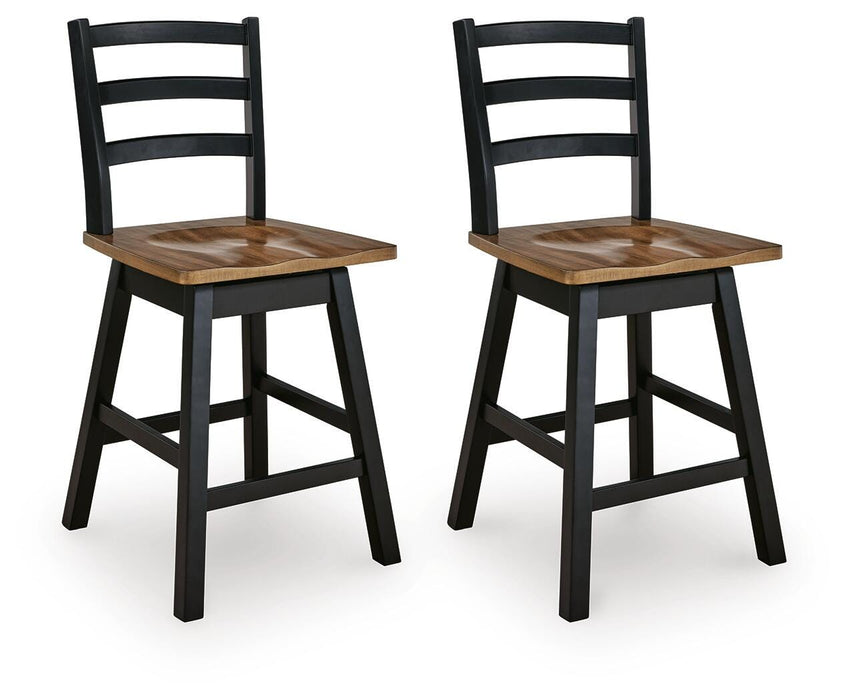 Wildenauer Counter Height Swivel Barstool - Discount Furniture World (Burlington,NC)