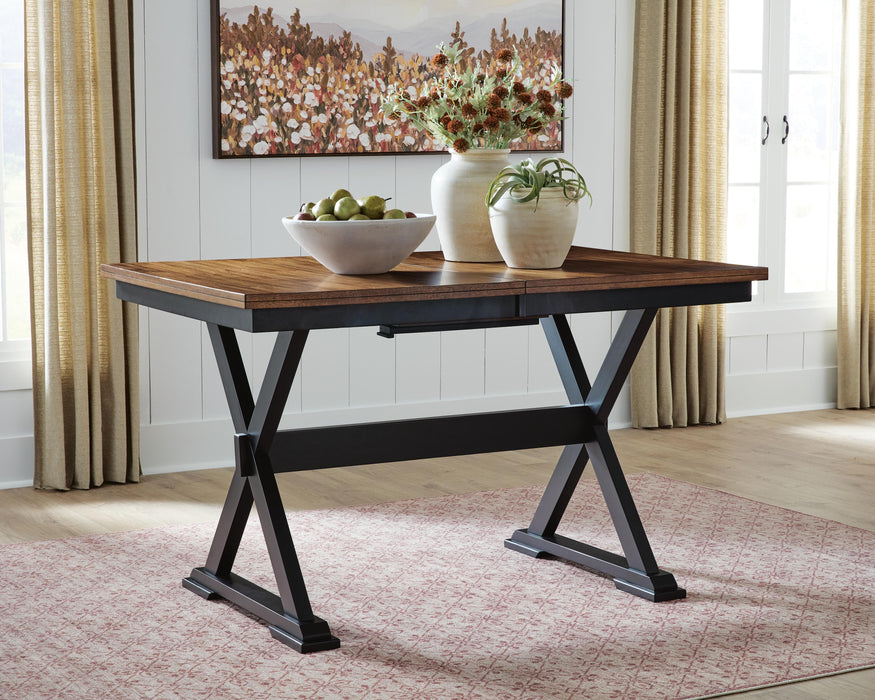 Wildenauer Counter Height Butterfly Extension Table - Discount Furniture World (Burlington,NC)