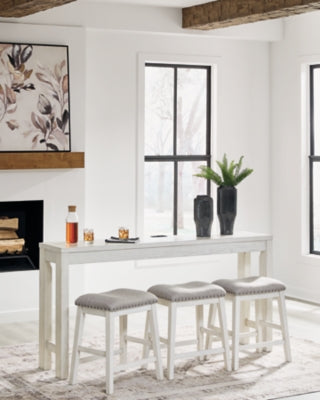 Robbinsdale Counter Height Dining Table and 3 Barstools Set - Discount Furniture World (Burlington,NC)