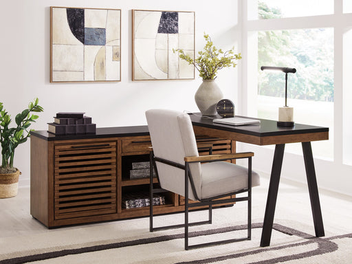 Kallari Credenza with Desk Return - Discount Furniture World (Burlington,NC)