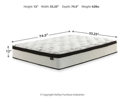 Chime 12 Inch Hybrid Mattress in a Box - Discount Furniture World (Burlington,NC)