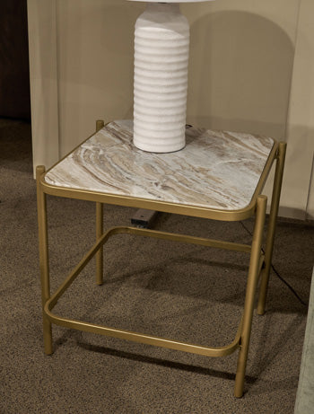 Manor Stone End Table - Discount Furniture World (Burlington,NC)