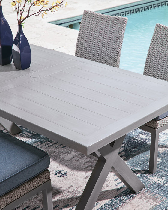 Half Moon Beach Outdoor Dining Table - Discount Furniture World (Burlington,NC)