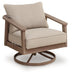 Harmony Headlands Outdoor Swivel Lounge with Cushion - Discount Furniture World (Burlington,NC)
