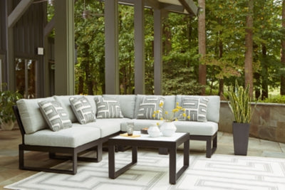 Beachloft Outdoor Sectional - Discount Furniture World (Burlington,NC)