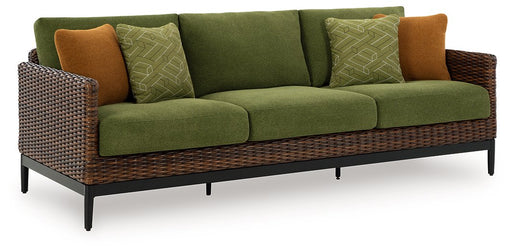 Horizon Hall Outdoor Sofa with Cushion - Discount Furniture World (Burlington,NC)
