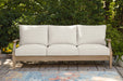 Carter Hall Outdoor Sofa with Cushion - Discount Furniture World (Burlington,NC)