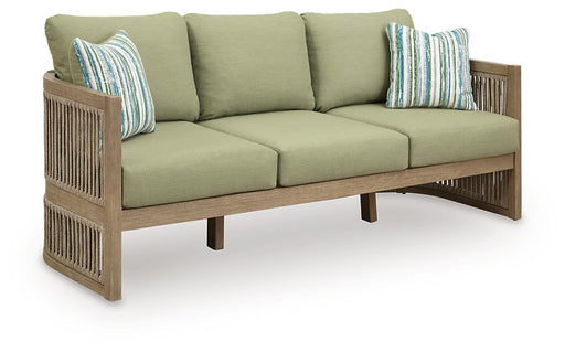Serena Shores Outdoor Sofa with Cushion - Discount Furniture World (Burlington,NC)