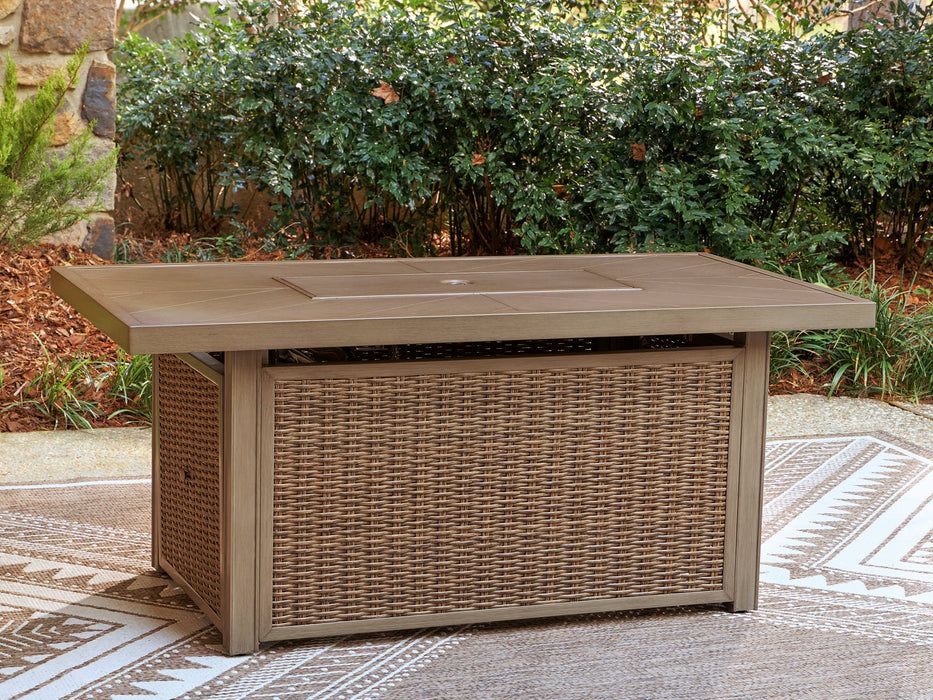 Laguna Heights Outdoor Fire Pit Table - Discount Furniture World (Burlington,NC)
