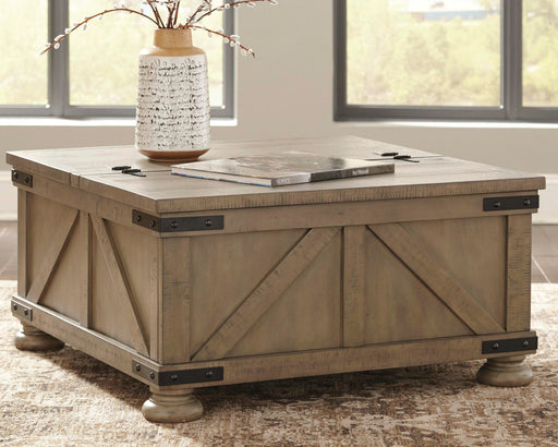 Aldwin Coffee Table With Storage - Discount Furniture World (Burlington,NC)