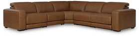 Magic Man 5-Piece Power Reclining Sectional - Discount Furniture World (Burlington,NC)