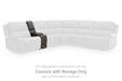 5Z - Pittson Power Reclining Sectional Loveseat with Console - Discount Furniture World (Burlington,NC)