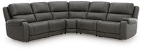 5Z - Pittson Power Reclining Sectional - Discount Furniture World (Burlington,NC)