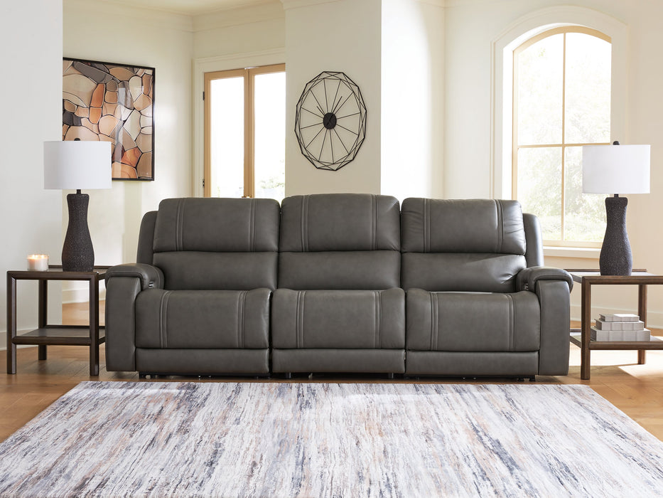 5Z - Pittson Power Sectional Reclining Sofa - Discount Furniture World (Burlington,NC)