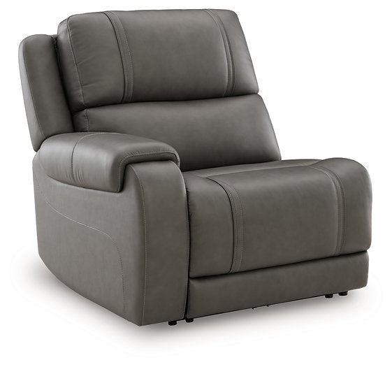 5Z - Pittson Power Reclining Sectional Loveseat - Discount Furniture World (Burlington,NC)