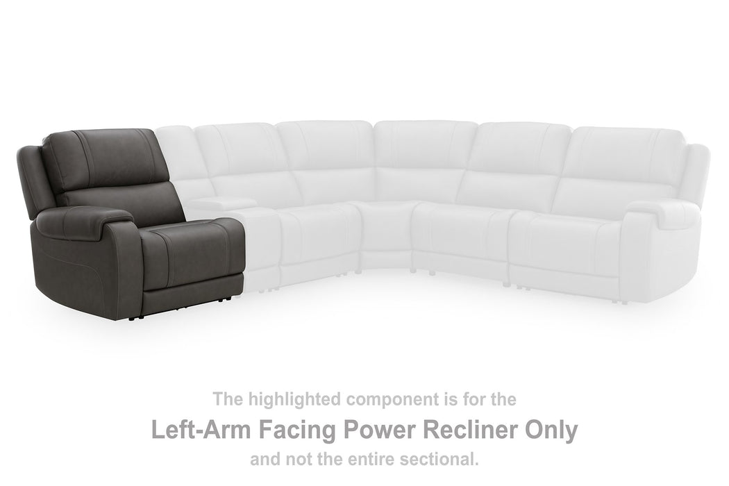 5Z - Pittson Power Sectional Reclining Sofa - Discount Furniture World (Burlington,NC)