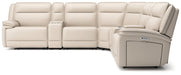 Double Deal Reclining Sectional with 2 Consoles - Discount Furniture World (Burlington,NC)