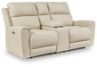 Dahlmoore Power Reclining Loveseat with Console - Discount Furniture World (Burlington,NC)
