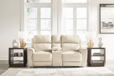 Dahlmoore Power Reclining Loveseat with Console - Discount Furniture World (Burlington,NC)