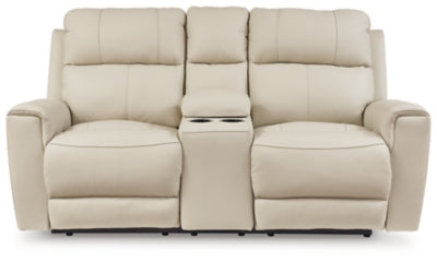 Dahlmoore Power Reclining Loveseat with Console - Discount Furniture World (Burlington,NC)