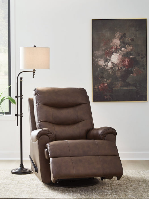 Flynwood Swivel Glider Recliner - Discount Furniture World (Burlington,NC)
