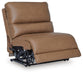 DeepWakes Reclining Sectional with Storage Console - Discount Furniture World (Burlington,NC)