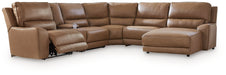 DeepWakes Power Reclining Sectional with Chaise - Discount Furniture World (Burlington,NC)