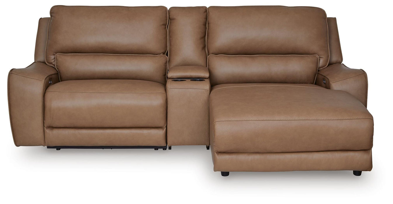 DeepWakes Power Reclining Sectional with Chaise - Discount Furniture World (Burlington,NC)