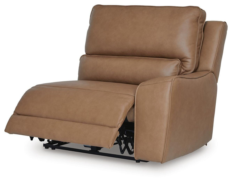 DeepWakes Power Reclining Sectional with Chaise - Discount Furniture World (Burlington,NC)